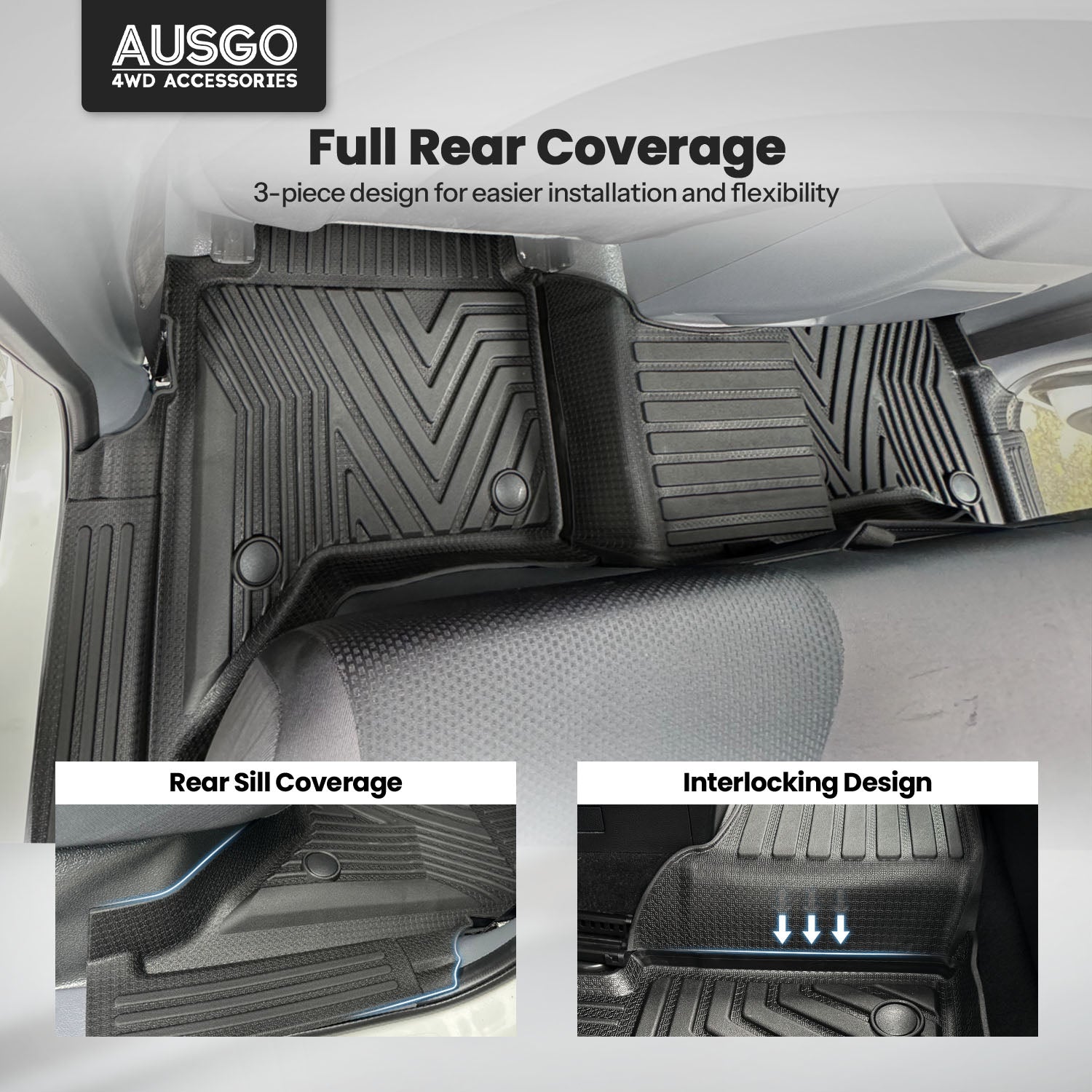 Injection Car Floor Mats for Ford Ranger PX PX2 PX3 2011-2022