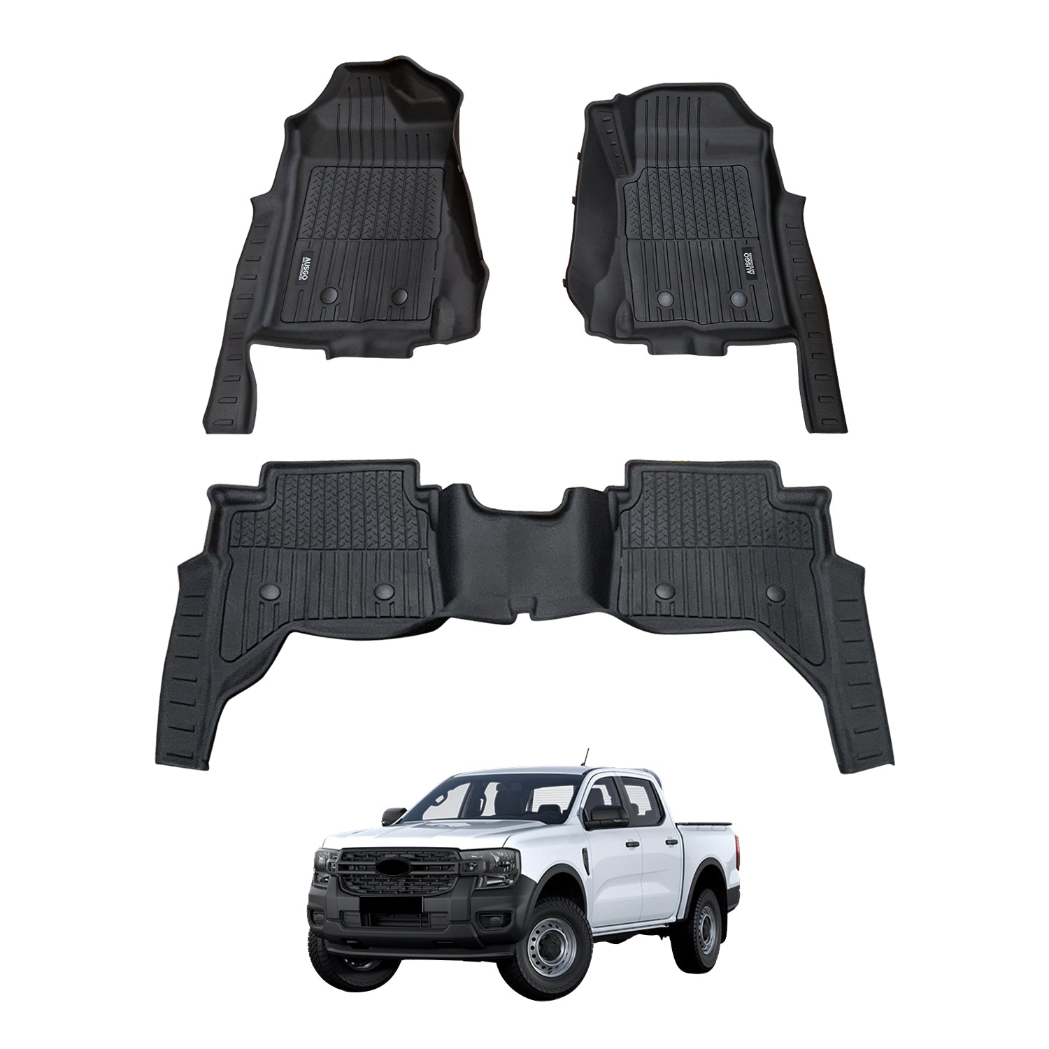 Injection Car Floor Mats for Ford Ranger Next-Gen 2022-Onwards