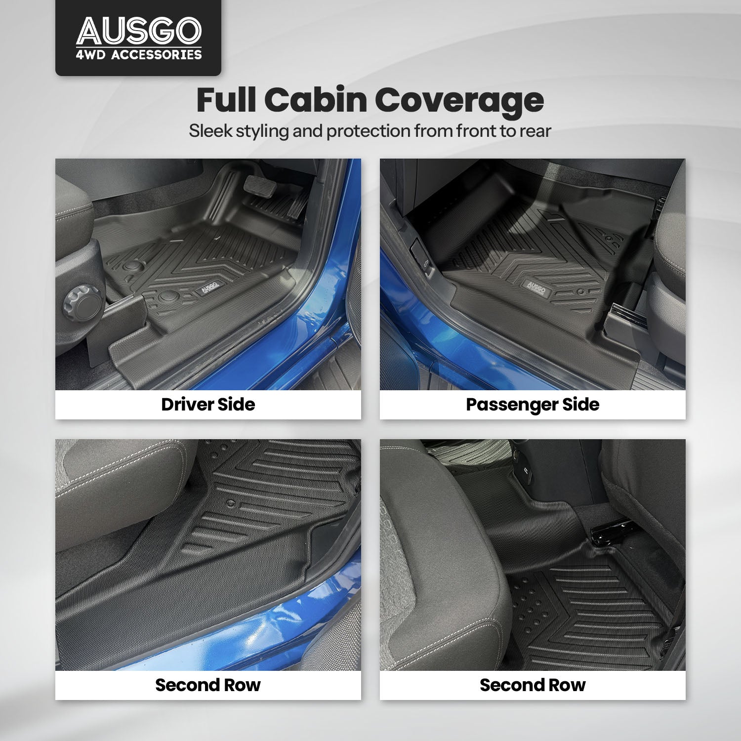 Injection Car Floor Mats for Ford Ranger Next-Gen 2022-Onwards