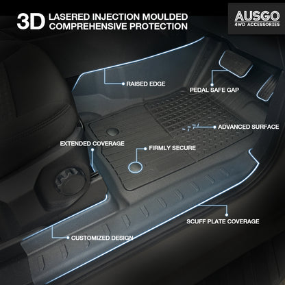 Ford Ranger 2022-2025 Injection Car Floor Mats