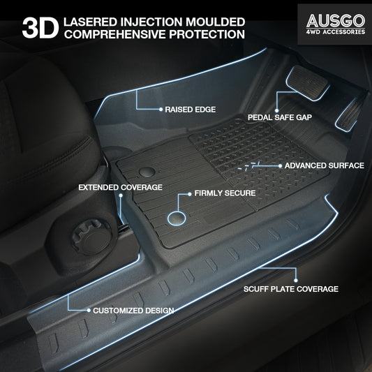 Ford Ranger 2022-2025 Injection Car Floor Mats