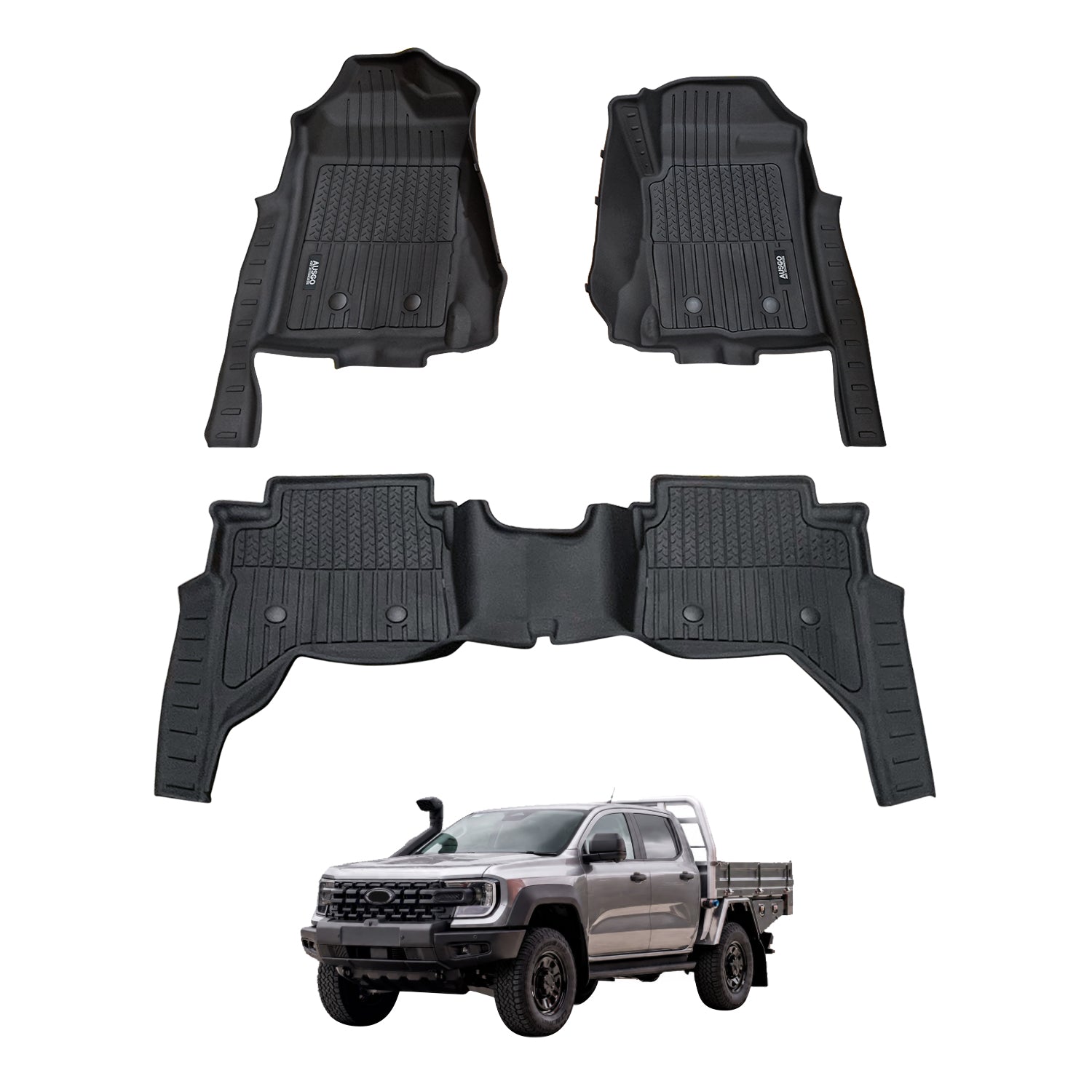 Injection Car Floor Mats for Ford Ranger Super Duty Dual Cab 2026-Onwards