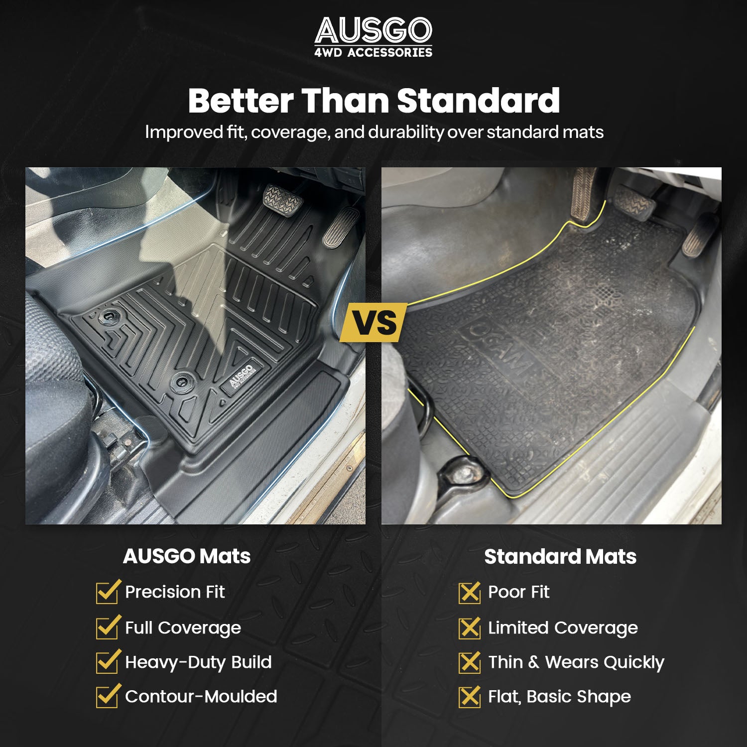 Car Floor Mats for Toyota Hilux 2005-2015