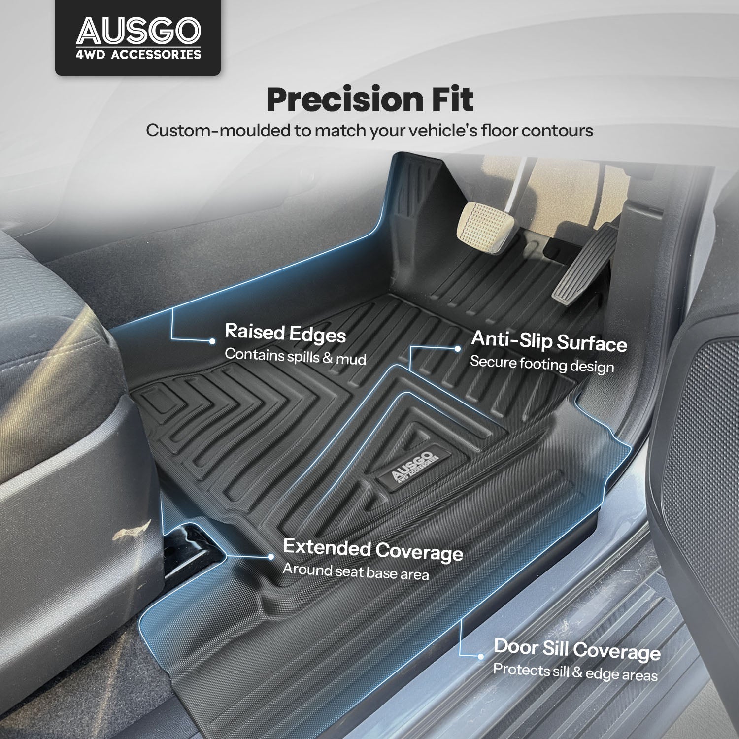 Car Floor Mats for Holden Colorado Dual Cab 2012-2020