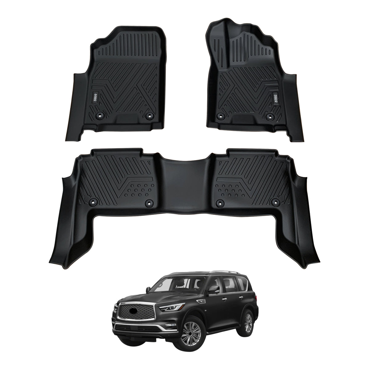 Car Floor Mats for Infiniti QX80 Z62 2015-2019