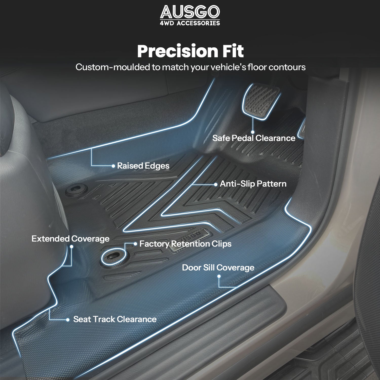 Infiniti QX80 Z62 2015-2019 Car Floor Mats