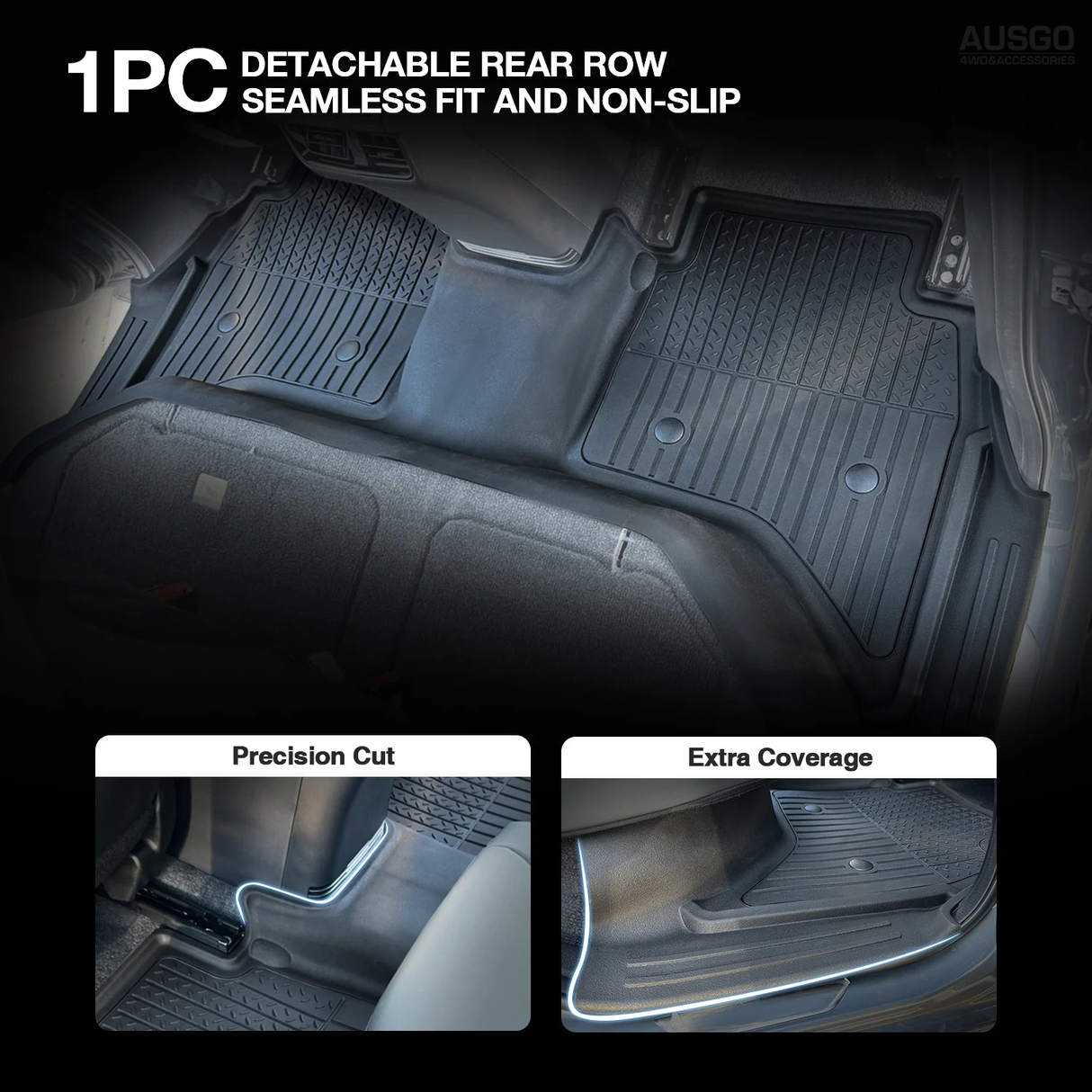 7D Injection Floor Mats for ISUZU D-MAX DMAX Dual Cab 2020-Onwards