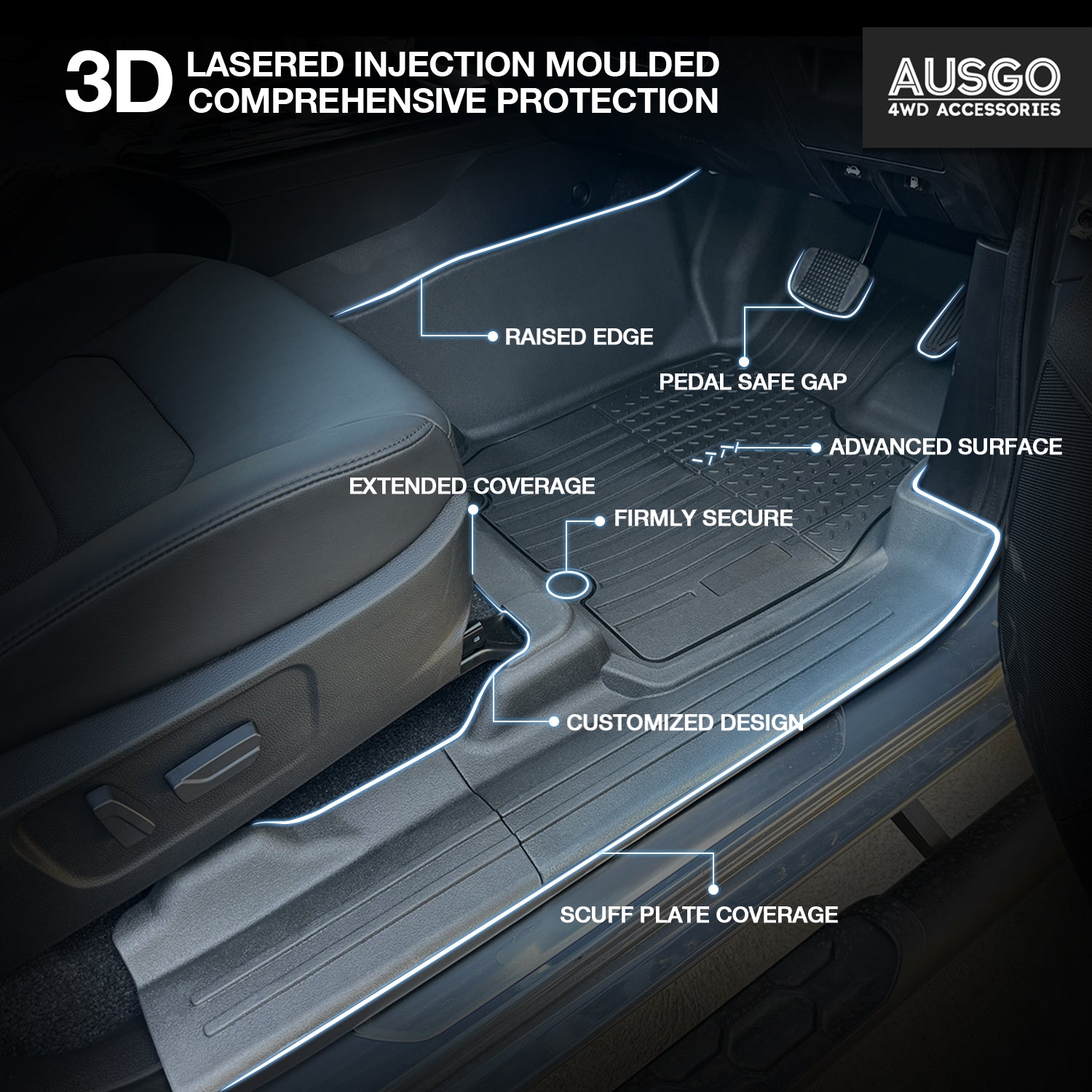 ISUZU MU-X 2021-Onwards Injection Car Floor Mats