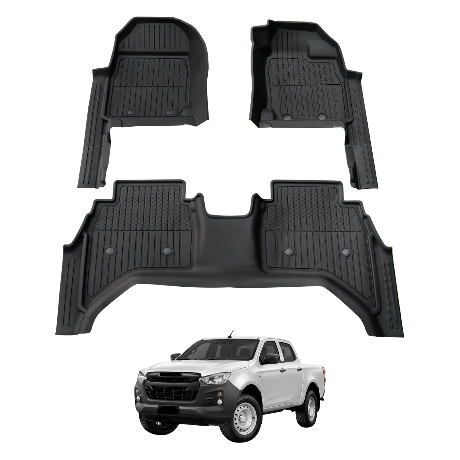 ISUZU D-MAX 2020-2025 Injection Car Floor Mats