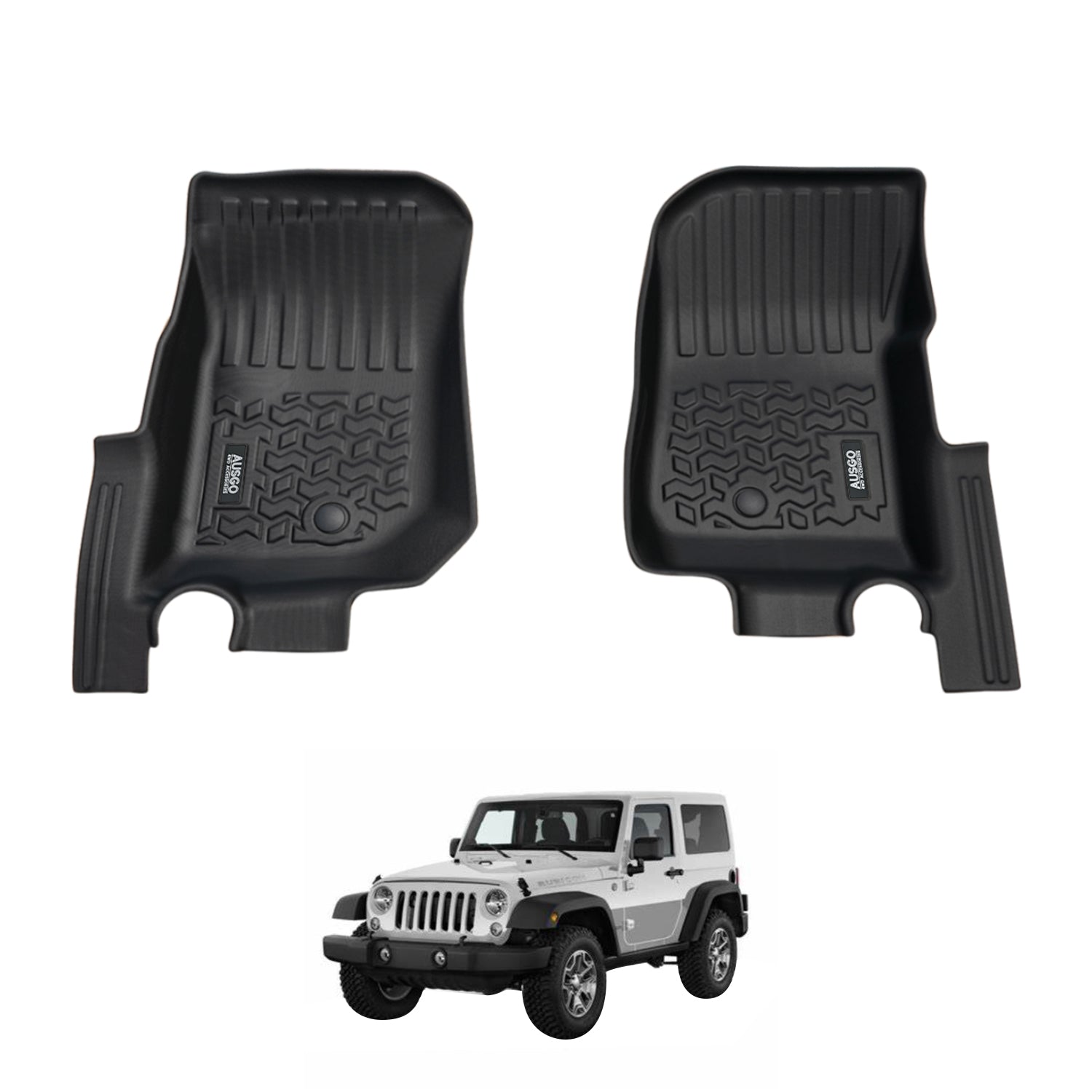 Pre-order Car Floor Mats for Jeep Wrangler JK Series 2 Doors 2007-2018
