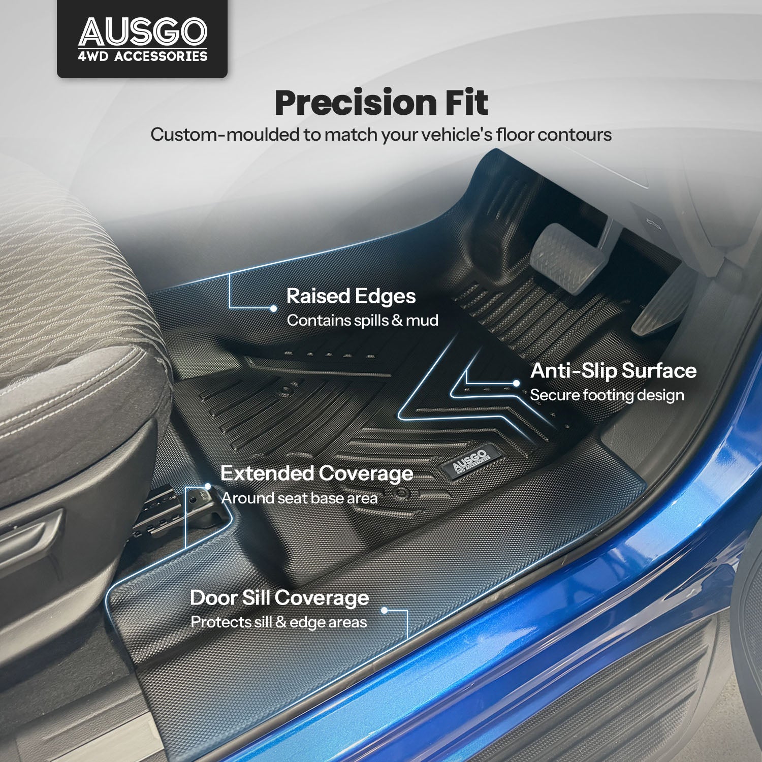 Car Floor Mats for LDV T60 2017-Onwards (Auto Trans)