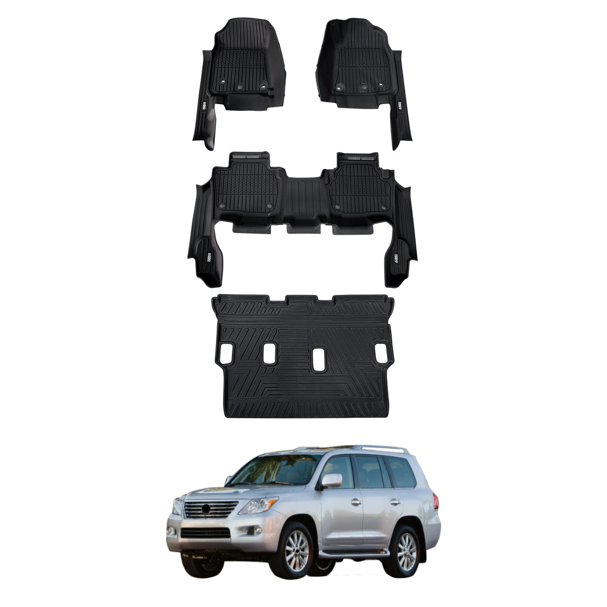 Injection Car Floor Mats for Lexus LX Series LX570 2008-2012