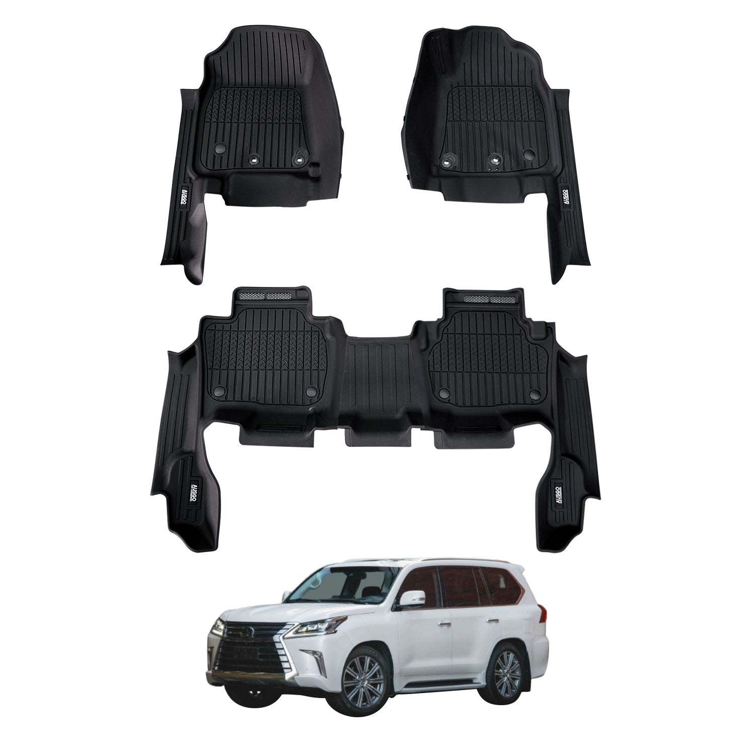Pre-order Injection Car Floor Mats for Lexus LX Series LX570 2013-2021