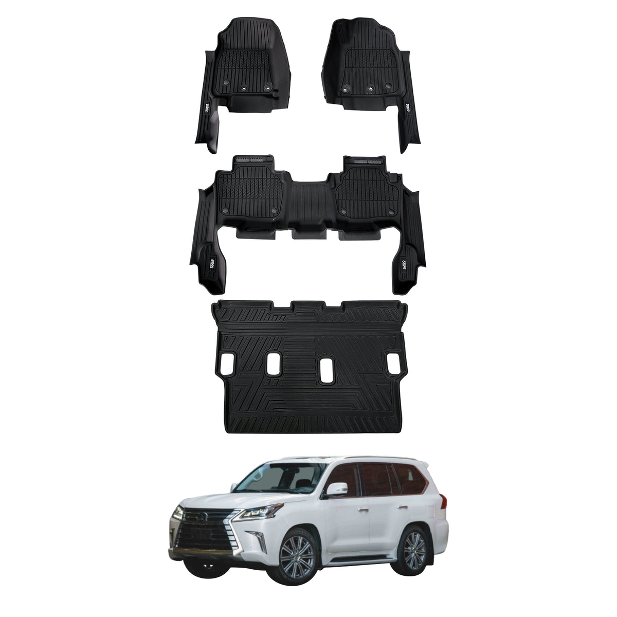 Injection Car Floor Mats for Lexus LX Series LX570 2013-2021
