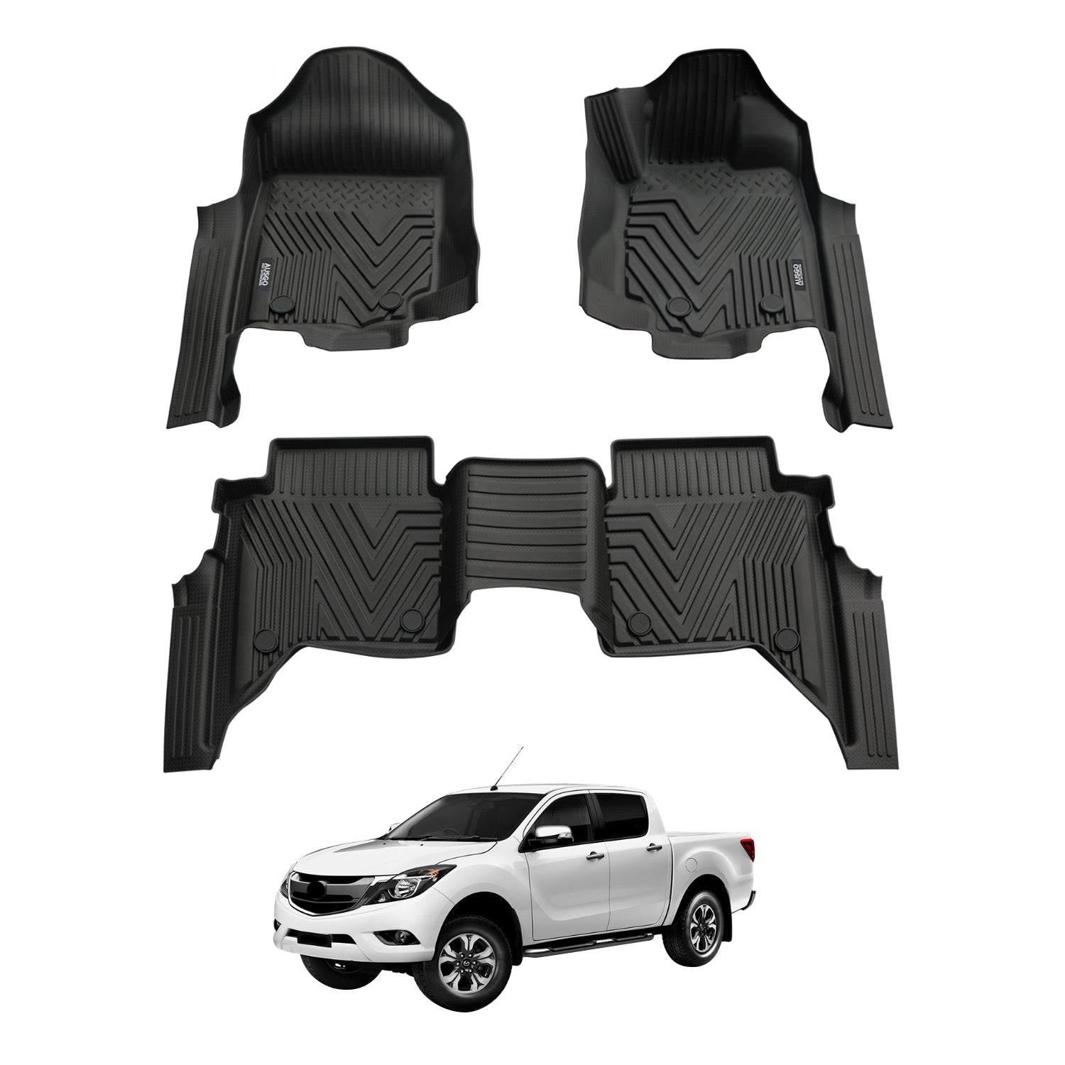 Injection Car Floor Mats for Mazda BT-50 2011-2020