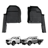 7D Injection Floor Mats for Mazda BT-50 BT50 Single / Extra Cab 2020-Onwards