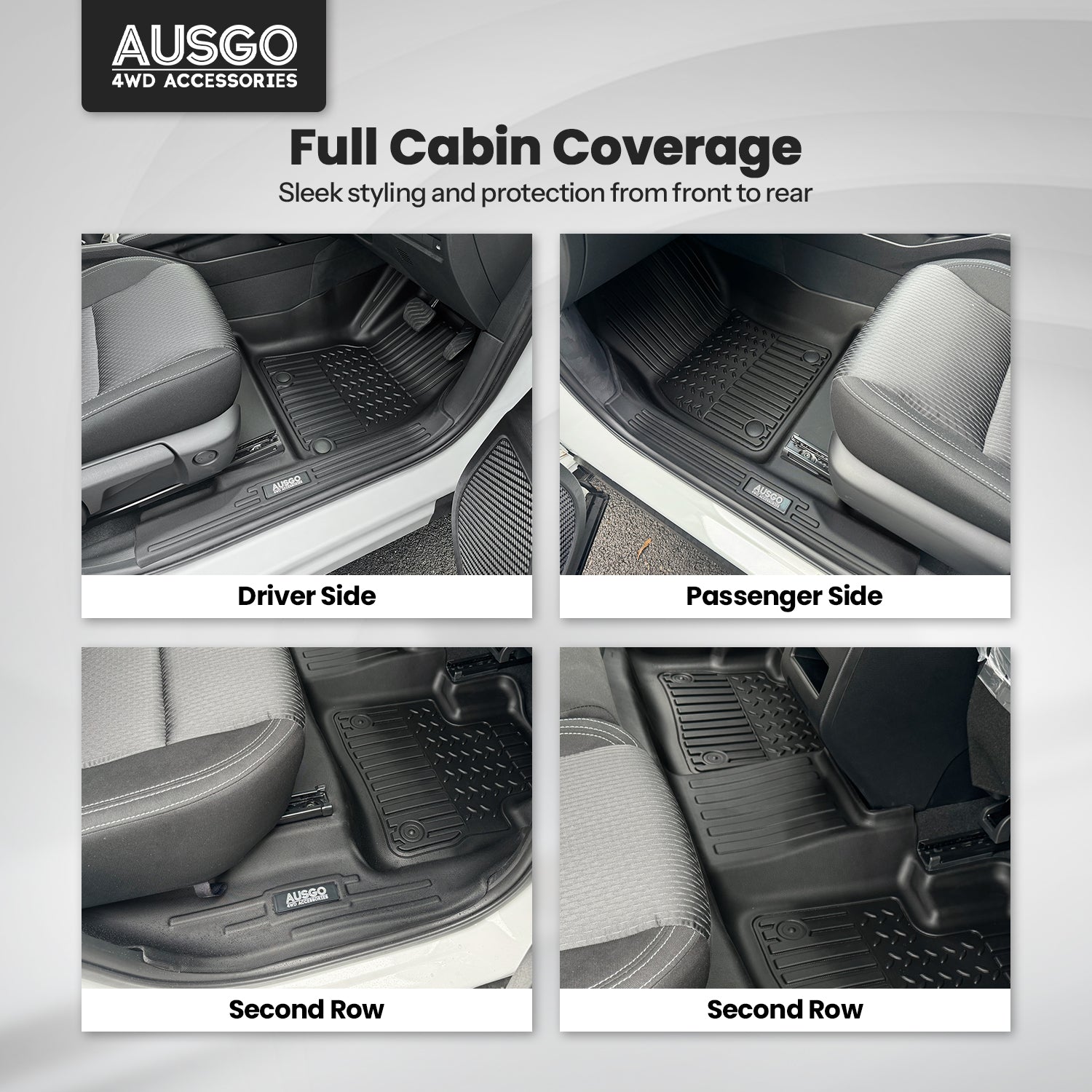 7D Car Floor Mats for Mitsubishi Outlander 7 Seater Petrol 2021-Onwards