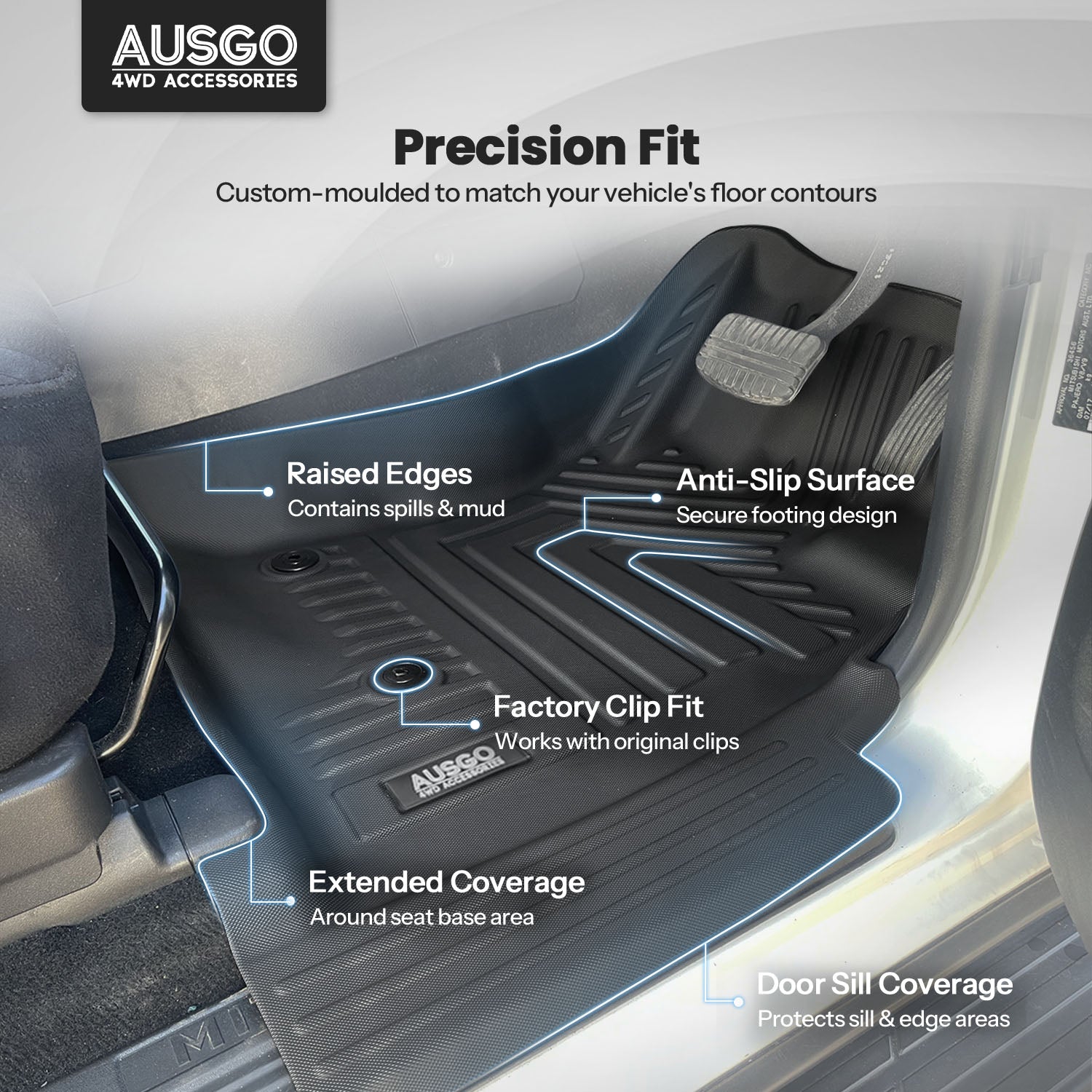 Pre-order Car Floor Mats for Mitsubishi Pajero 2000-2021