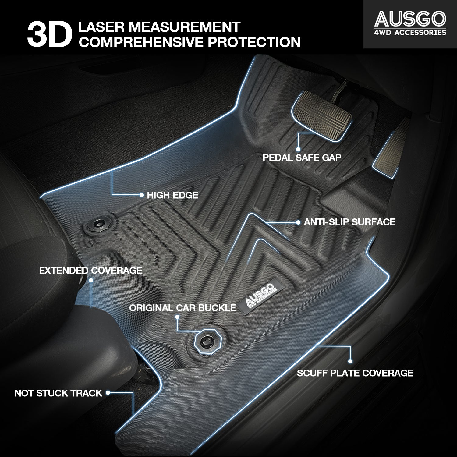 Nissan Navara NP300 D23 Dual Cab 2015-Onwards Car Floor Mats