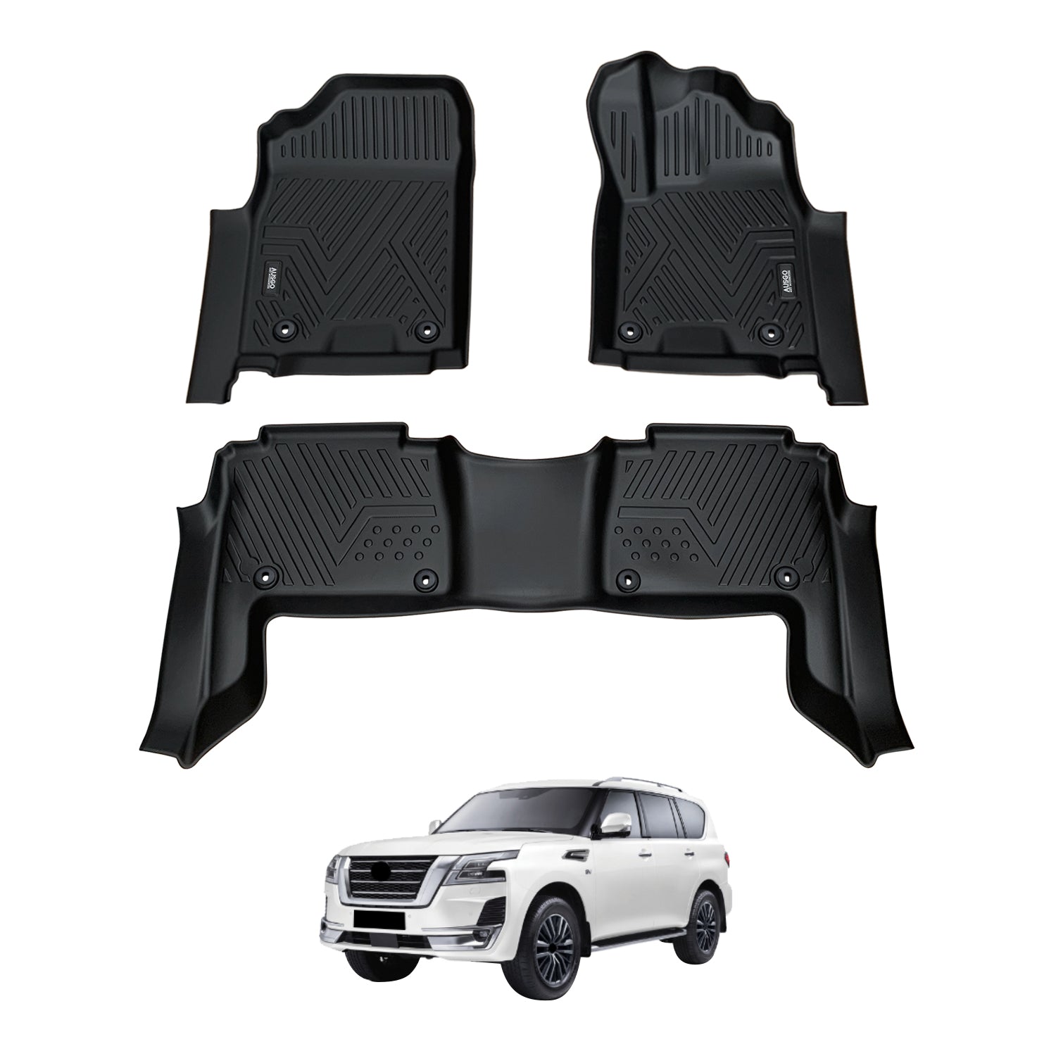 Car Floor Mats for Nissan Patrol Y62 2012-Onwards