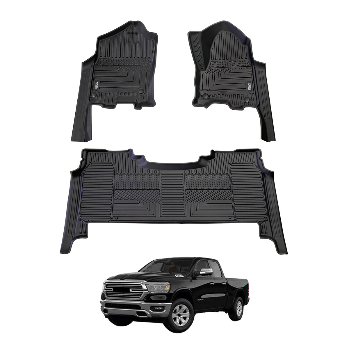 Pre-order Car Floor Mats for RAM 1500 DT Series Crew Cab 2020-2023