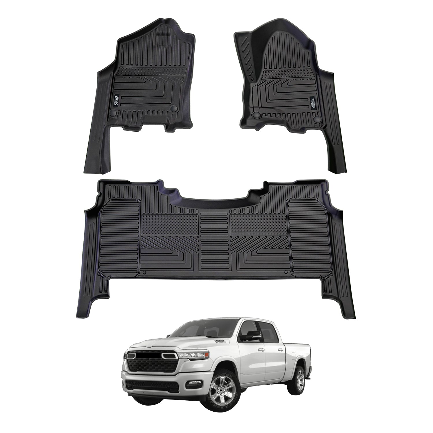 RAM 1500 DT Series Crew Cab 2023-Onwards Car Floor Mats