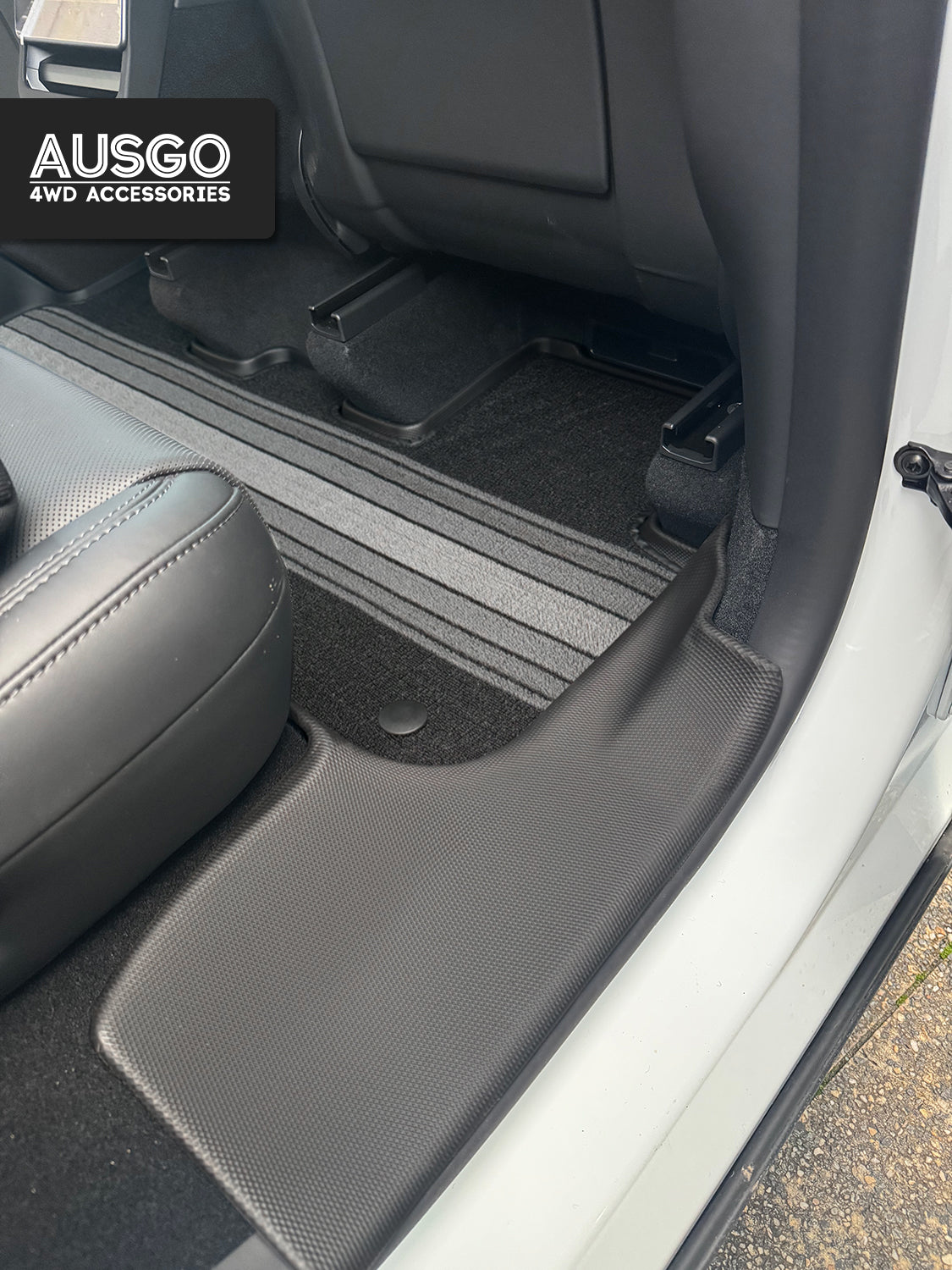Dual-Layer Car Floor Mats for Tesla Model Y Juniper 2025-Onwards
