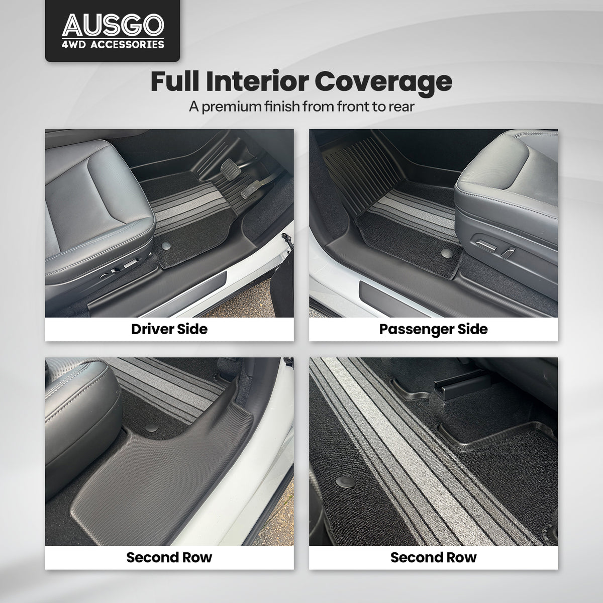 Dual-Layer Car Floor Mats for Tesla Model Y Juniper 2025-Onwards