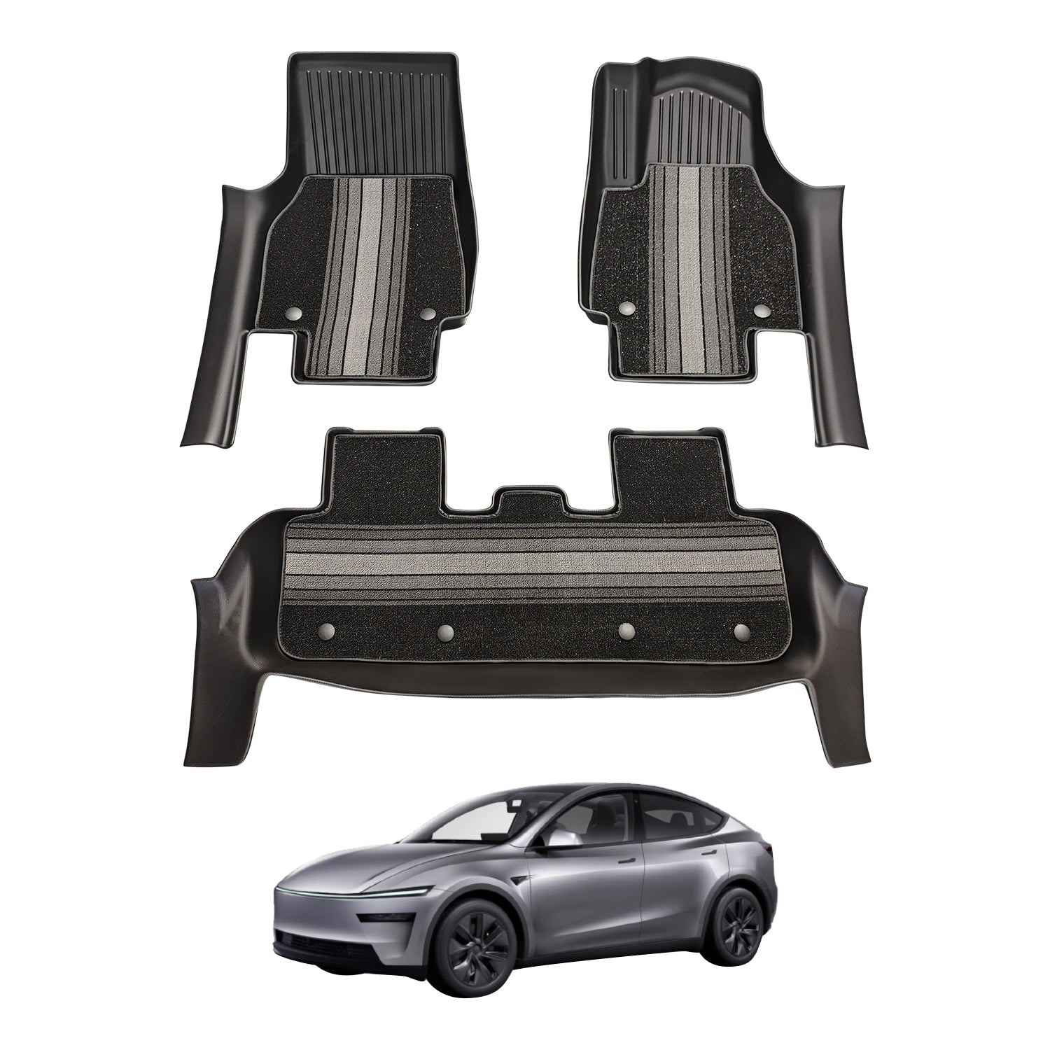 Pre-order Dual-Layer Car Floor Mats for Tesla Model Y Juniper 2025-Onward