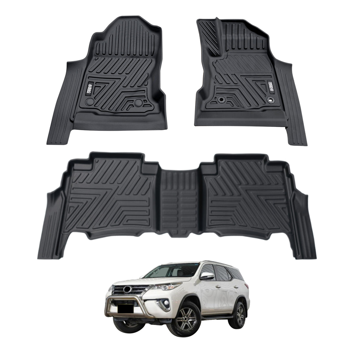 Pre-order Car Floor Mats for Toyota Fortuner Auto Transmission 2015-Onwards