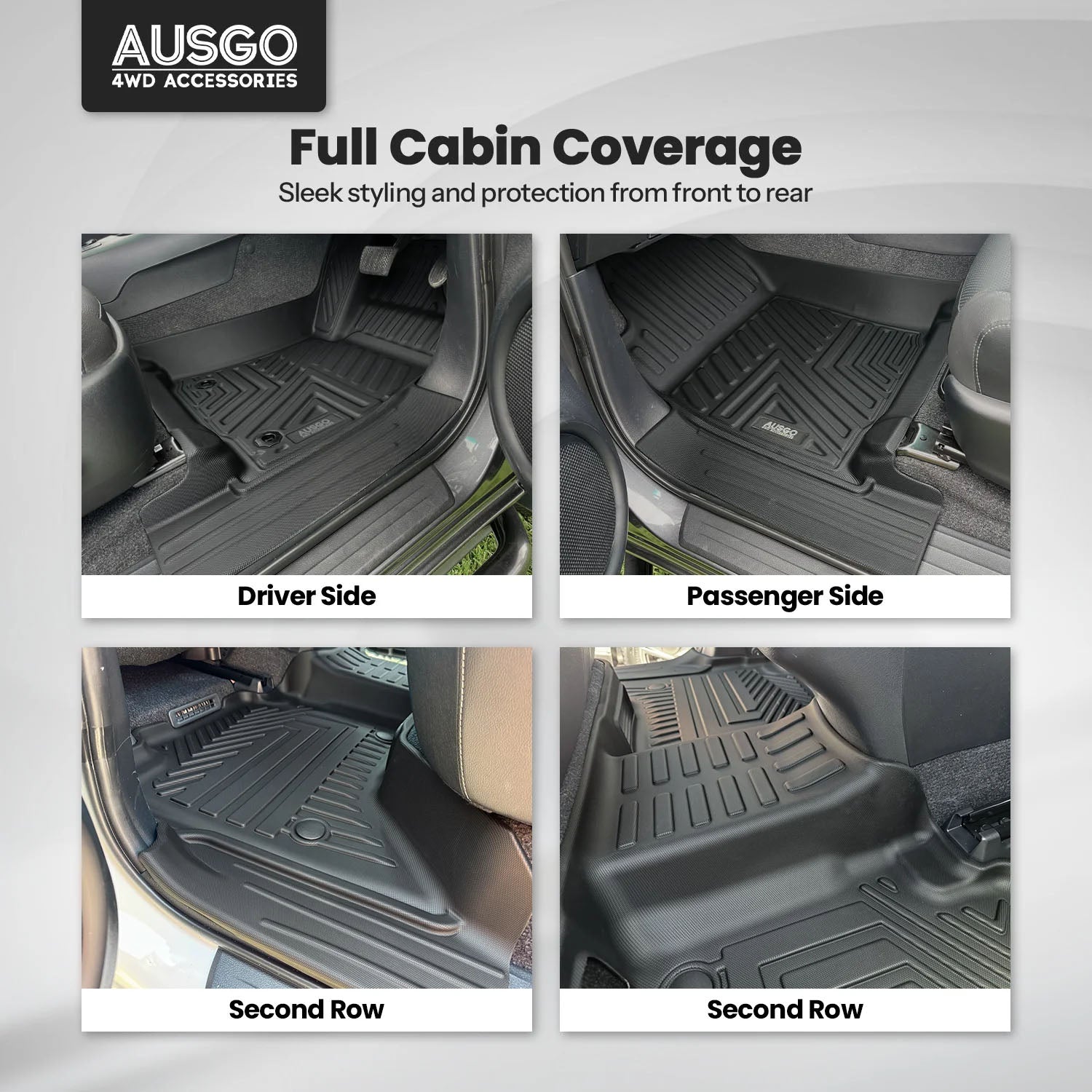 Car Floor Mats for Toyota Hilux 2015-2025 (Auto Trans)