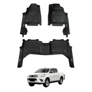 Pre-order Injection Car Floor Mats for Toyota Hilux Dual Cab 2015-2025