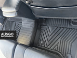 5D Injection Floor Mats + Black Door Sill Protector for Toyota Hilux Auto Dual Cab 2015-Onwards