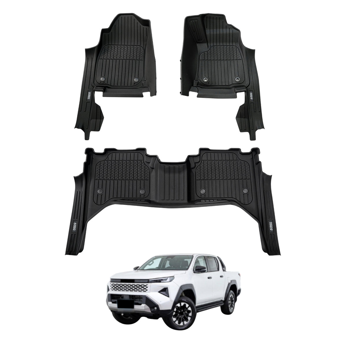Pre-order Injection Car Floor Mats for Toyota Hilux Dual Cab 2025-Onwards