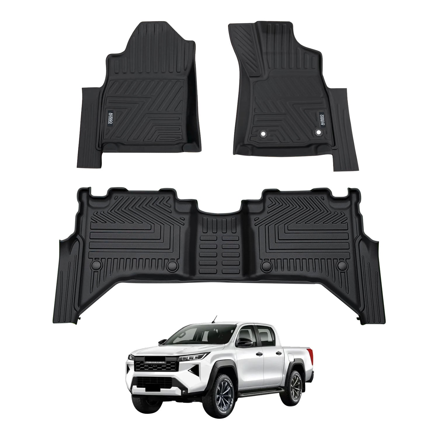 Car Floor Mats for Toyota Hilux 2025-Onwards (Auto Trans)