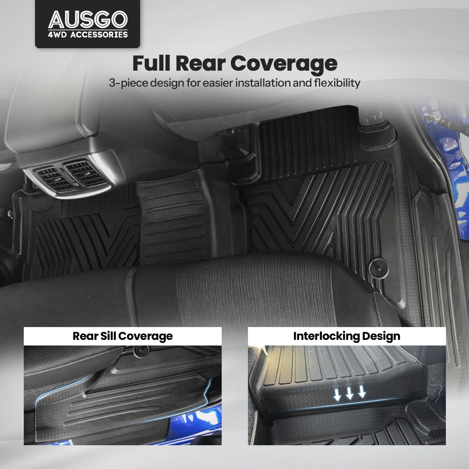 Injection Car Floor Mats for Toyota Hilux 2025-Onwards (Auto Trans)