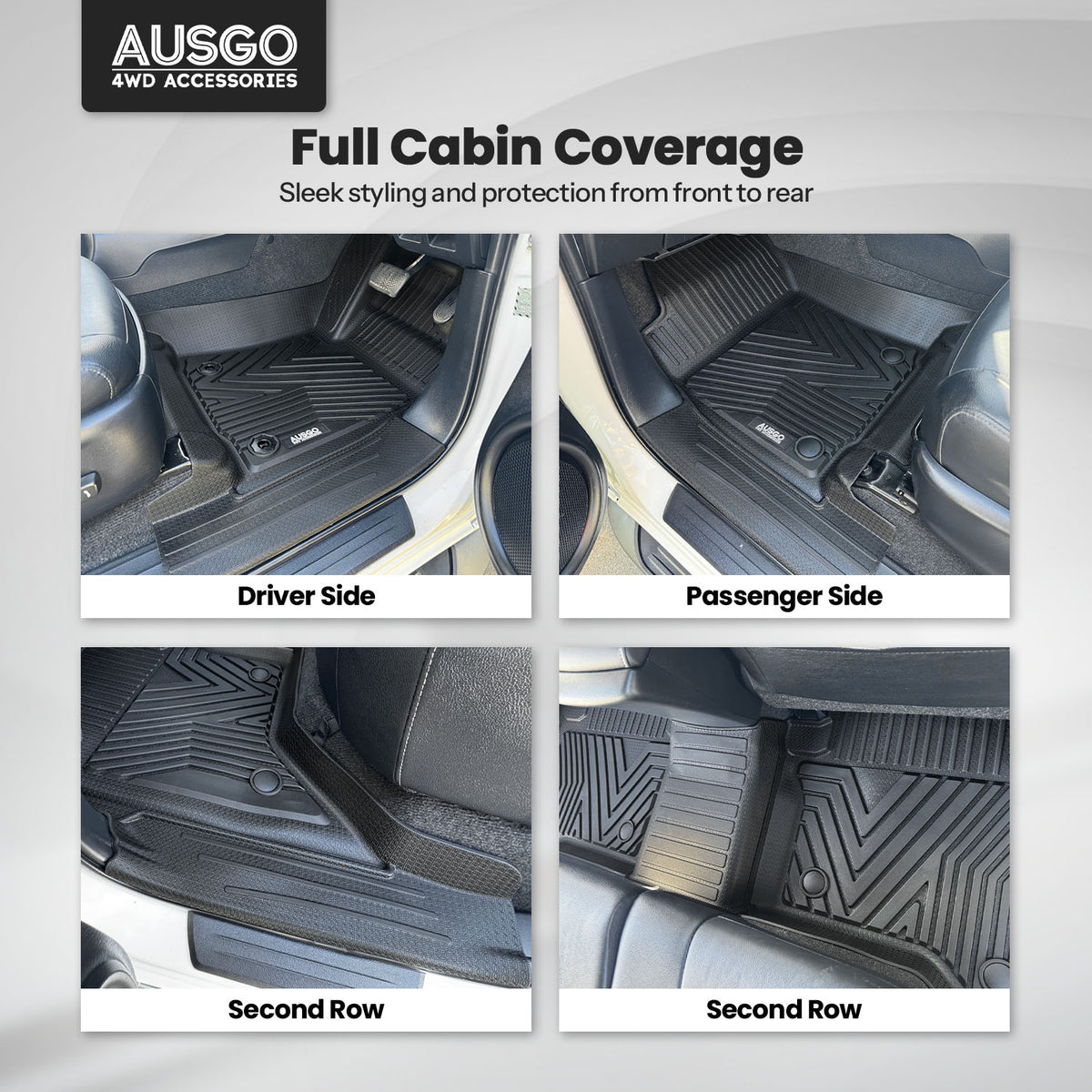 Injection Car Floor Mats for Toyota Hilux 2015-2025 (Auto Trans)