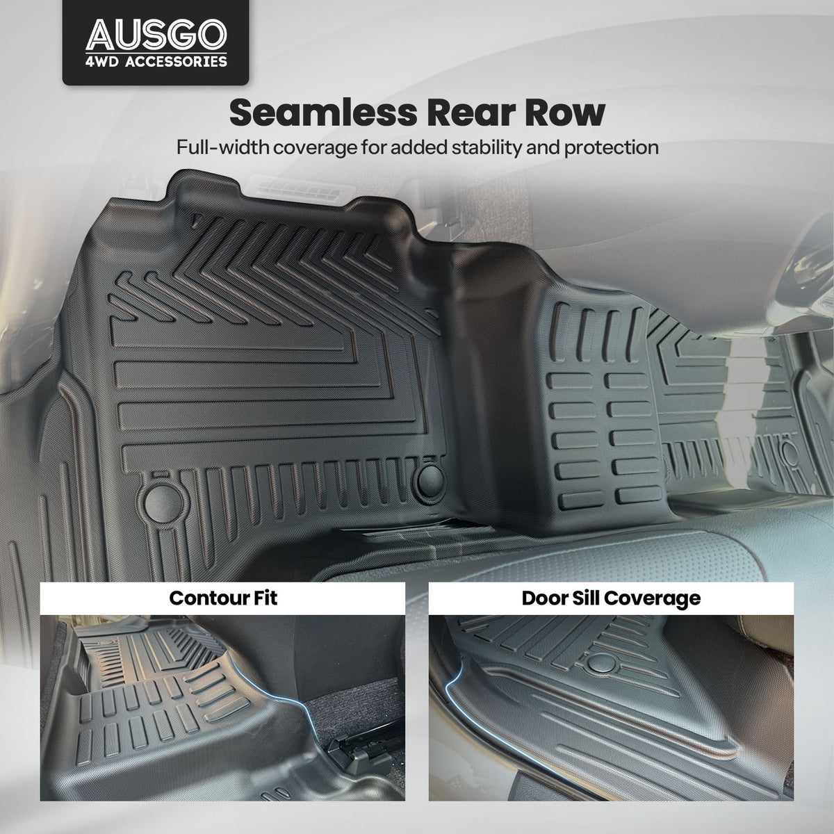 Car Floor Mats for Toyota Hilux Dual Cab Hybrid / EV 2024-Onwards