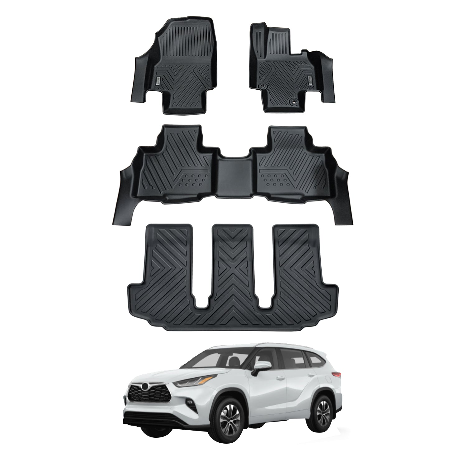 Car Floor Mats for Toyota Kluger 2021-Onwards