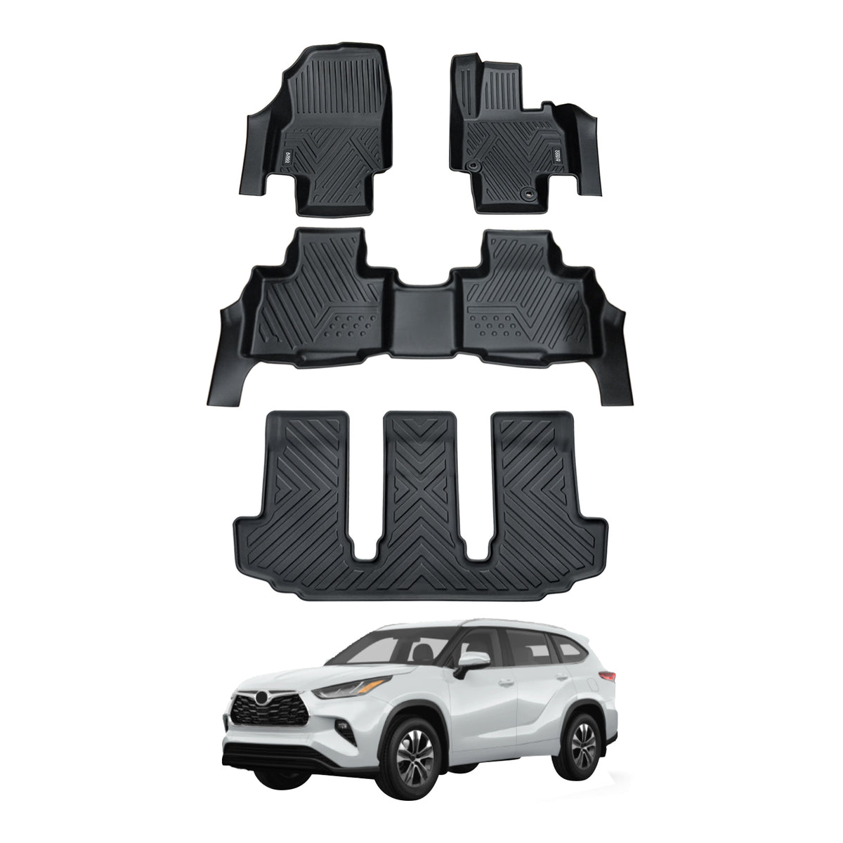 Car Floor Mats for Toyota Kluger 2021-Onwards