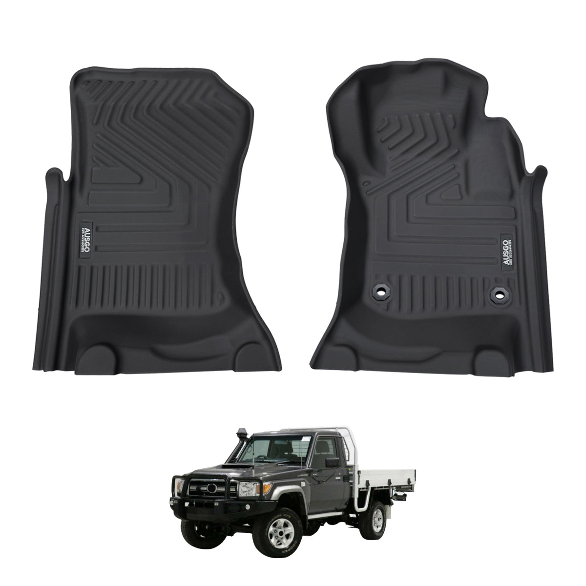 Car Floor Mats for Toyota LandCruiser 79 Series Single Cab 2016-Onwards