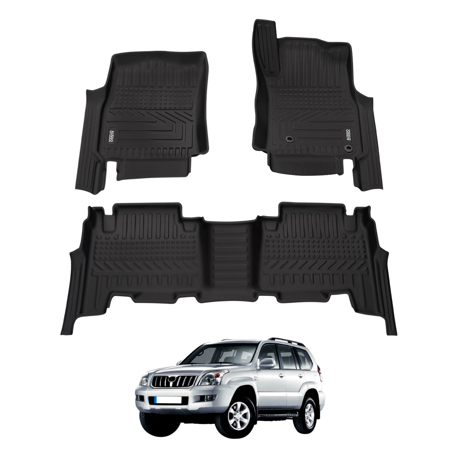 Pre-order Car Floor Mats for Toyota Land Cruiser Prado 120 Series 2003-2009 (Auto Trans)