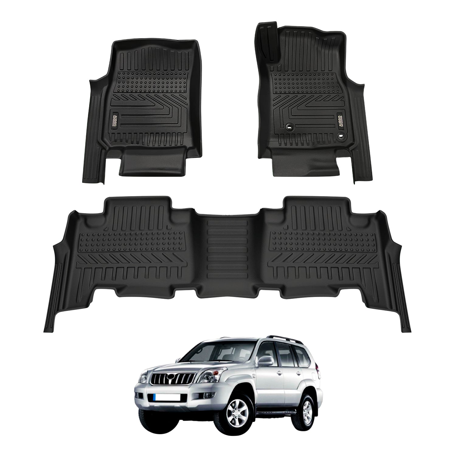 Pre-order Car Floor Mats for Toyota Land Cruiser Prado 120 Series 2003-2009 (Auto Trans)