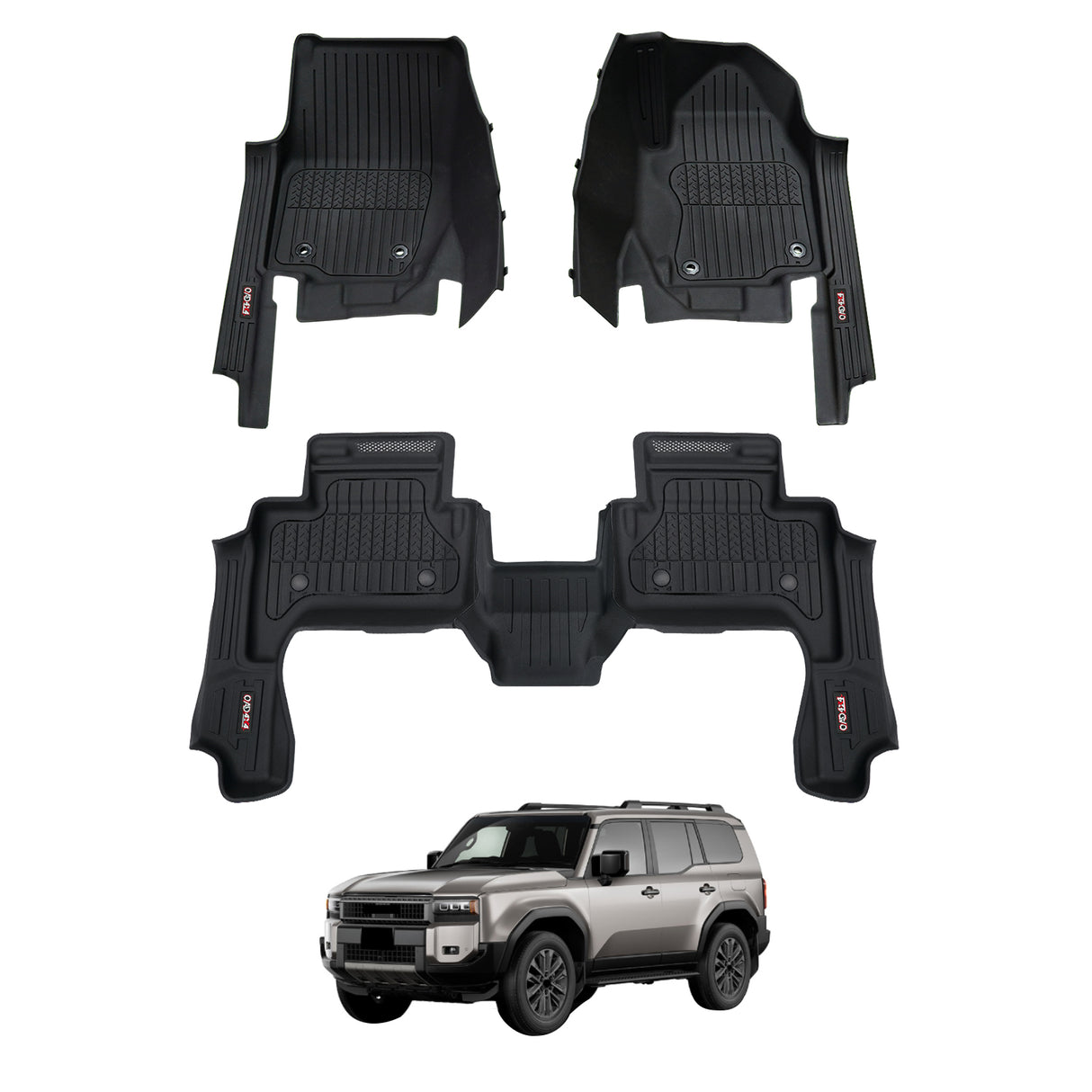 7D Injection Floor Mats for Toyota LandCruiser Prado 250 Series 2024-Onwards