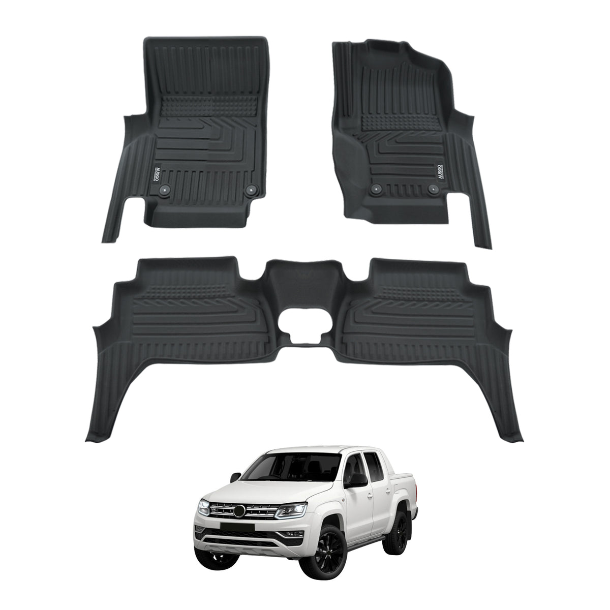 Car Floor Mats for Volkswagen Amarok 2H Series Dual Cab 2009-2022