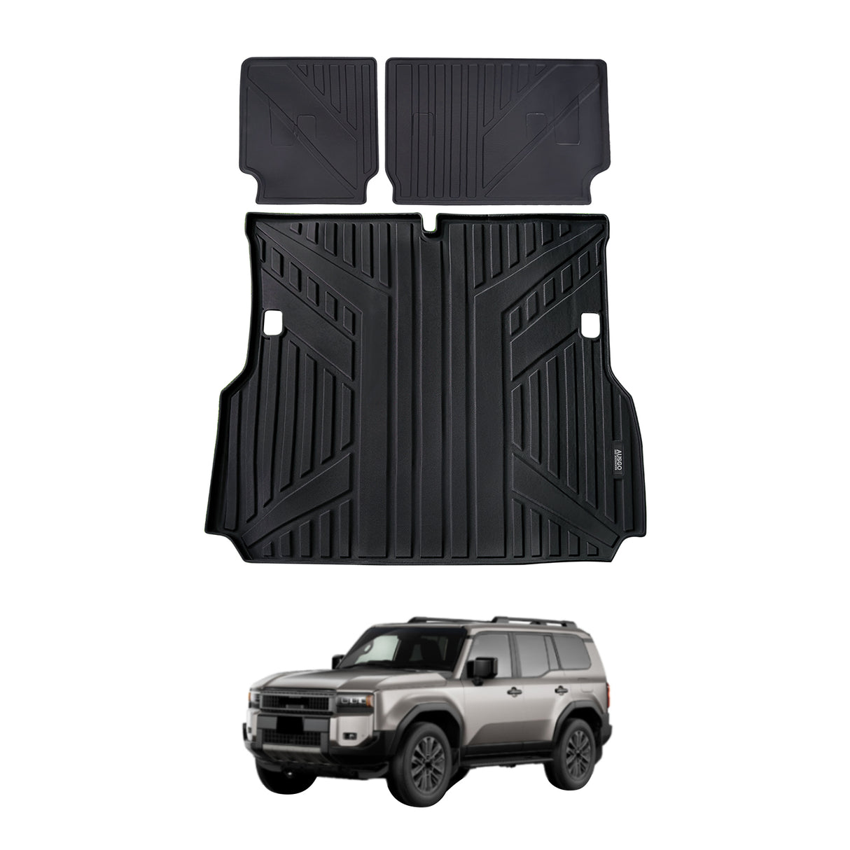 Boot Liner Kick Mats for Toyota LandCruiser Prado 250 Series 2024-Onwards
