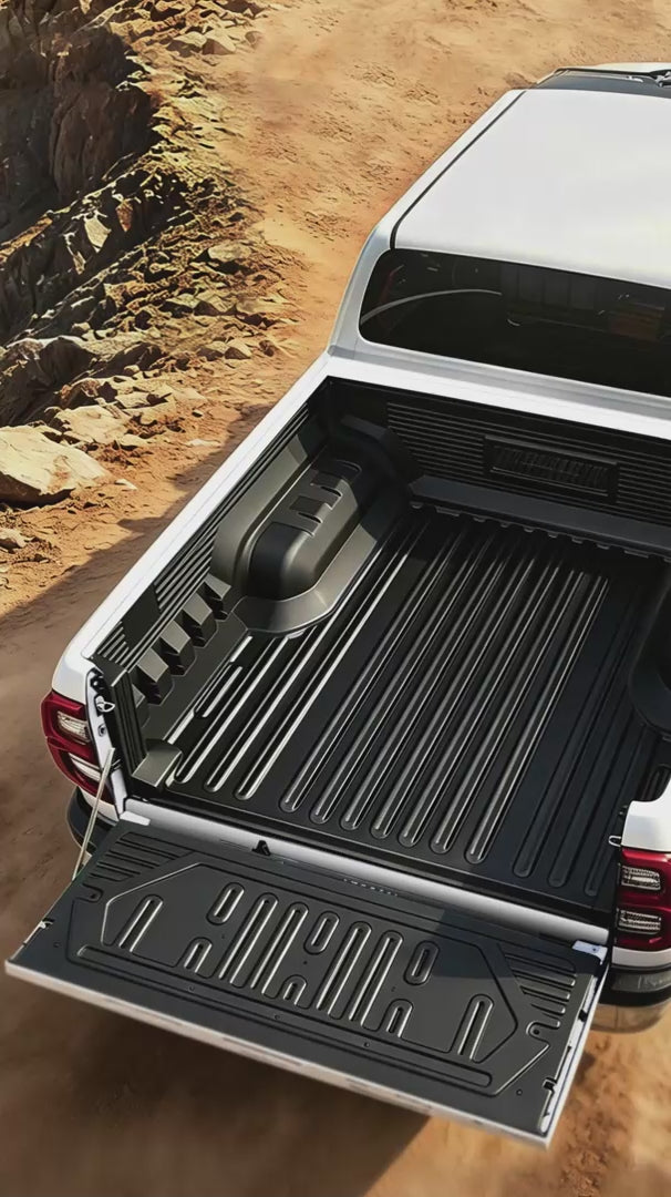 Load video: 5-Piece Tub Liner for Toyota Hilux Dual Cab 2015-2025 A Deck - SR5 / GR / Rogue