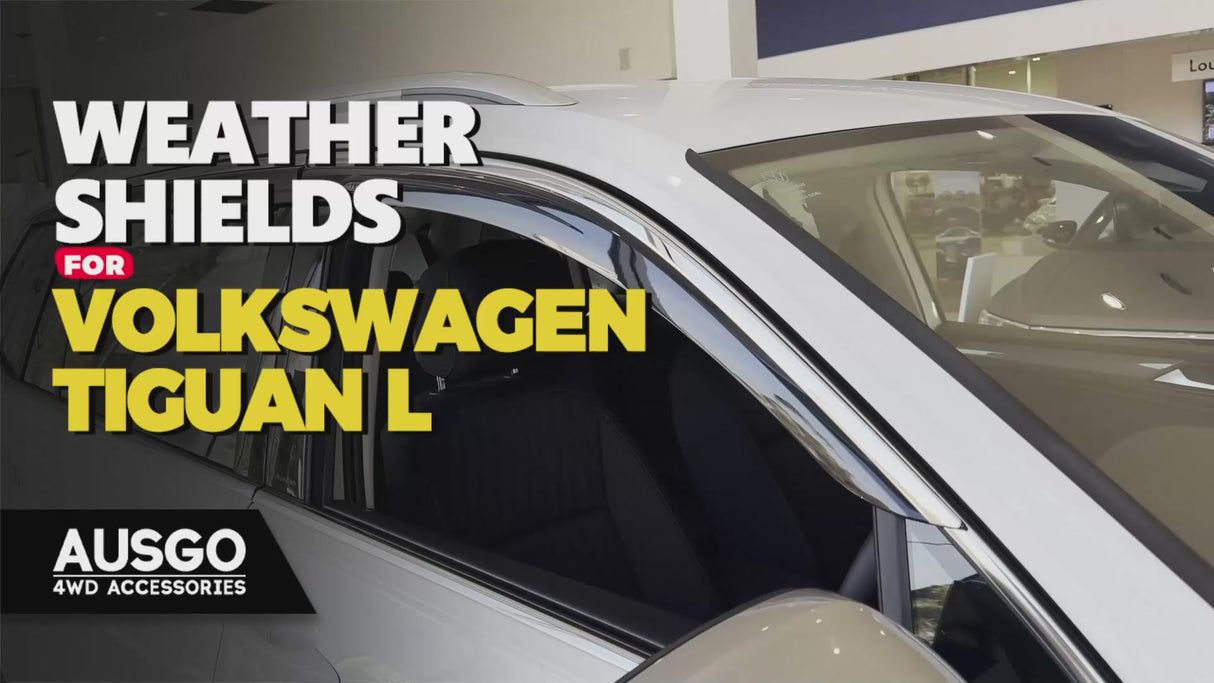 Stainless Trim Weather Shields for Volkswagen Tiguan L Allspace 2016-2025
