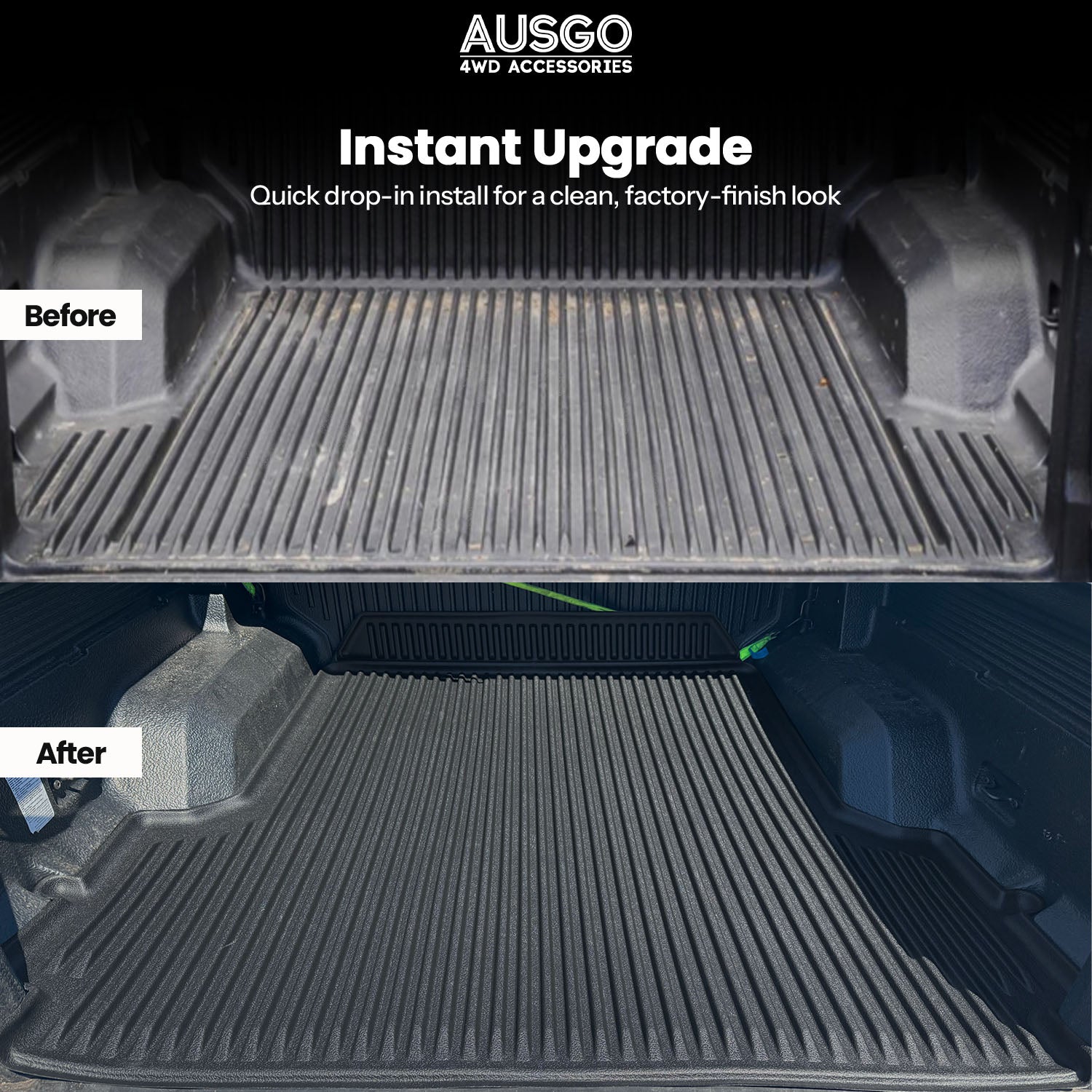 Pre-order Ute Mat for Ford Ranger Dual Cab 2011-2022 Fitted with Factory Plastic Tub Liner