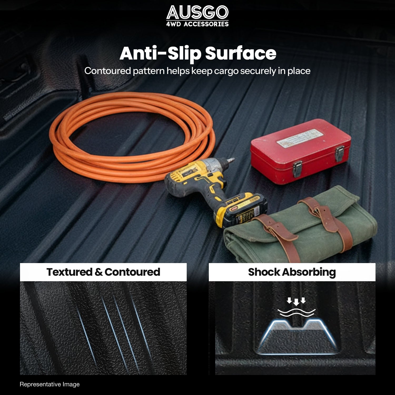 Pre-order Ute Mat for Ford Ranger Dual Cab 2022-Onwards Fitted with Factory Plastic Tub Liner